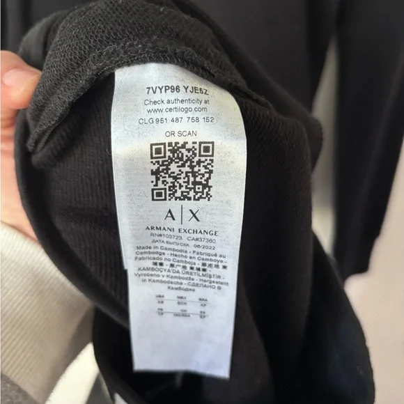 Armani Exchange Crewneck Sweatshirt Joggers Set - Picture 4 of 7